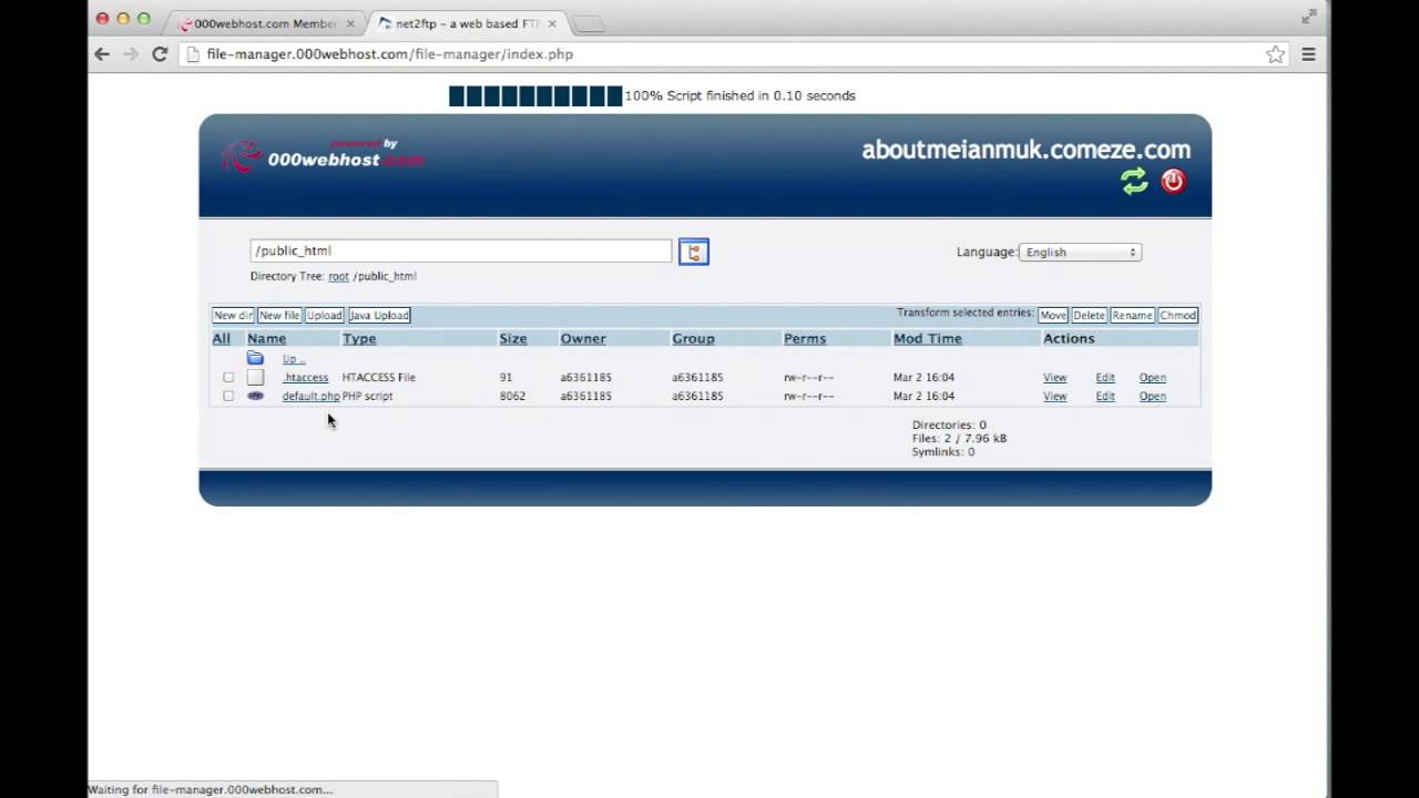 Host a Web Page Using 000webhost - YouTube