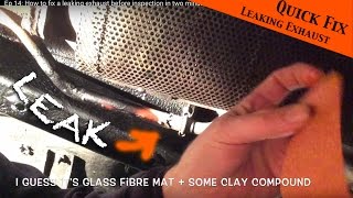 How to fix a leaking exhaust two minutes before inspection - JEEP Wrangler YJ : Ep 14