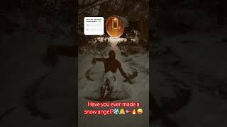 Making a snow angel with Stig Severinsen from Breatheology❄️👼 #funny