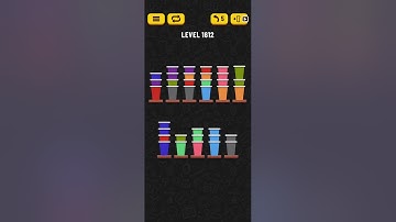 Cup Sort Puzzle Level 1612 = Water Sort Puzzle Level 1612 = Ball Sort Puzzle Level 1612 All the same
