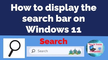 How to display the search bar on Windows 11