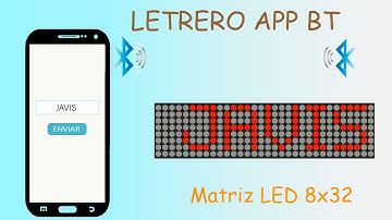 Matriz LED 8x32 Arduino Controlado desde APP || Letrero LED || 📱