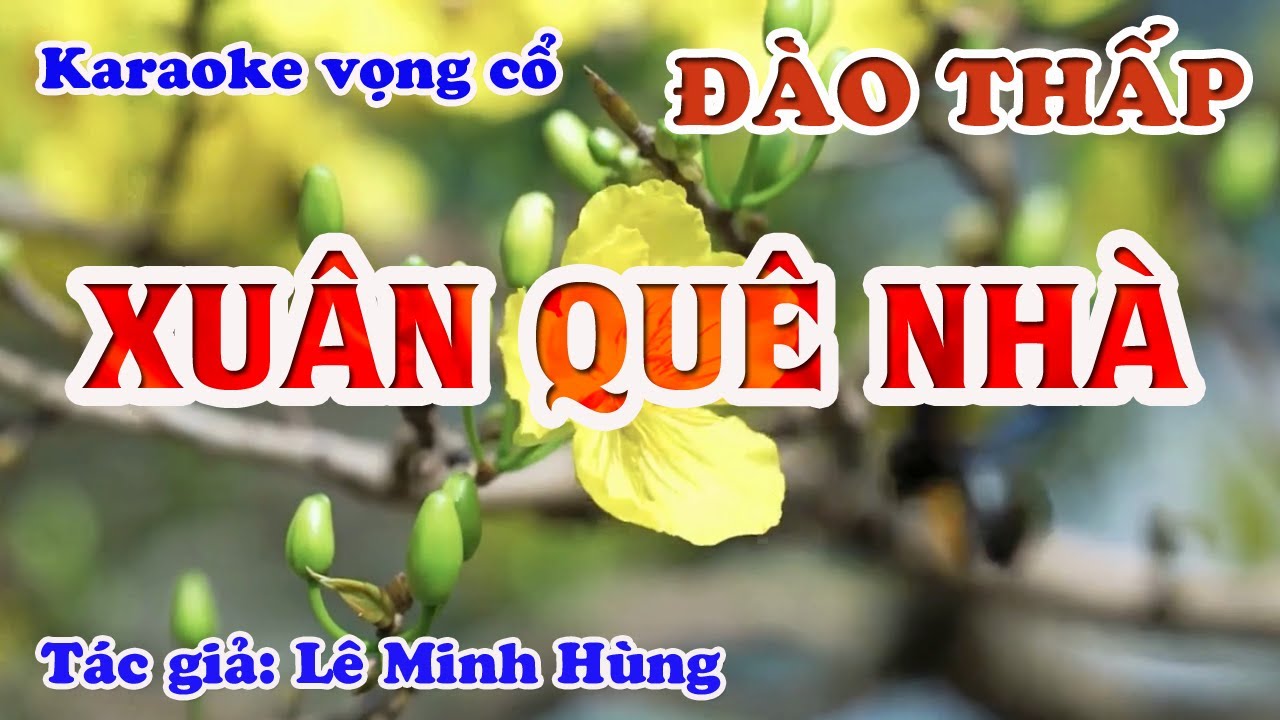 Xuân Quê Nhà - Karaoke vọng cổ Dây Đào Thấp - Tác giả: Lê Minh Hùng.