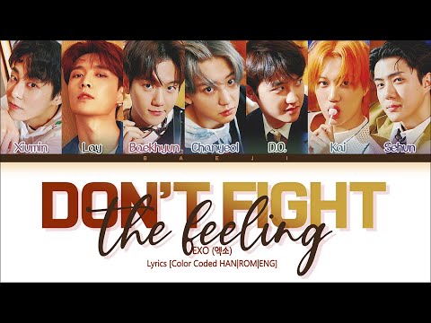 EXO (엑소) - 'Don’t fight the feeling' Lyrics [Color Coded HAN|ROM|ENG]
