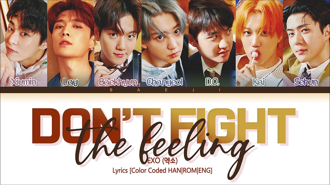 EXO (엑소) 'Don’t fight the feeling' Lyrics [Color Coded