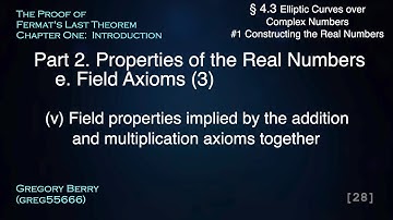 Field Axioms (3) Laws Implied by Additive and Multiplicative Axioms together - #4.3.1.2e
