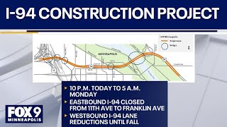 Construction project closing ramps, roads on busy interstate