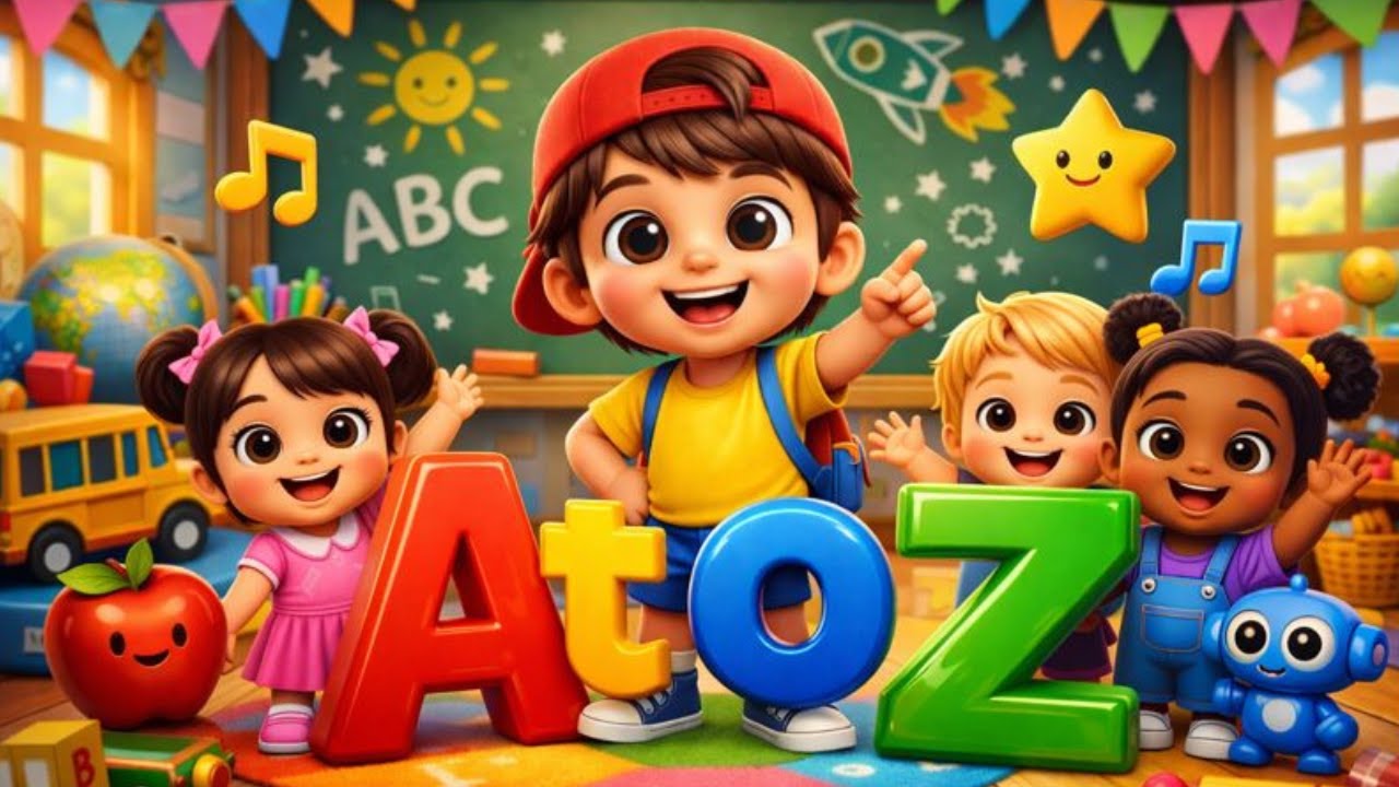 “ABC Song | Alphabet Rhyme for Kids | Learn Letters with Fun Animation” alphabetic rhyme