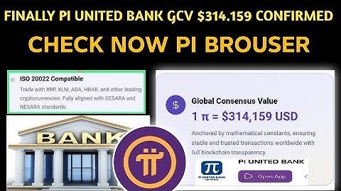 ‎FINALLY PI UNITED BANK GCV $314.159 BEVESTIGD NU CONTROLEREN BROUSER ELKE PIONIER DIE JE MOET WE...