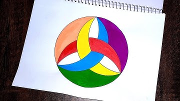 Simple Circle Drawing Art | How to Draw Simple Circular Pattern | Circle Art | Learn & Art