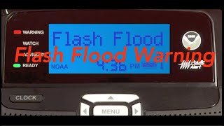 EAS Reenactment Mock: Flash Flood Warning with RadioShack 12-521 and EASyPLUS  - 04/14/2015