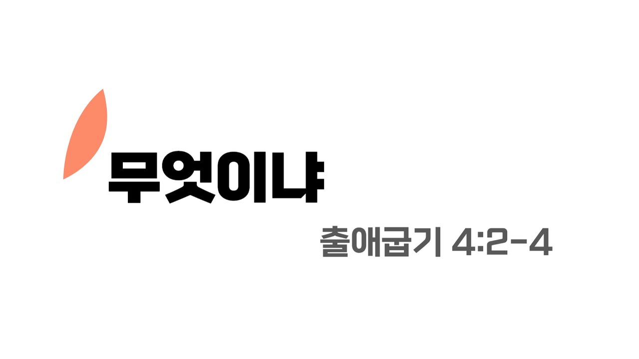 [수원시민교회] 주일설교[음성] | 무엇이냐 | 출애굽기 4:2-4 | 2026.01.18 | 도전 |  What is that