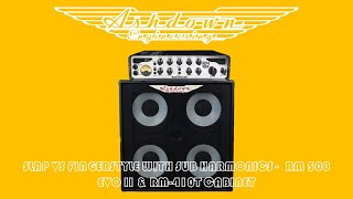 ASHDOWN Slap vs Fingerstyle With Sub Harmonics RM 500 EVO II & RM 410T cabinet