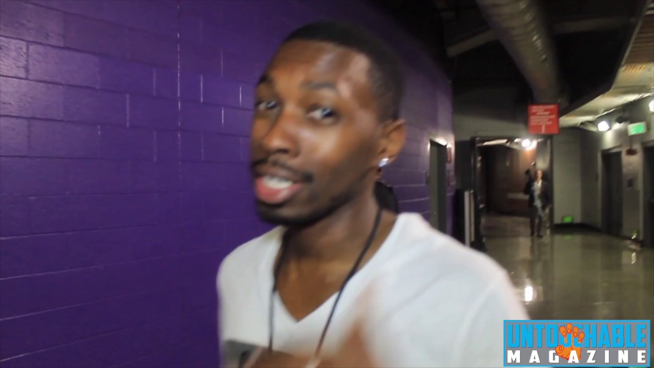 Melvin Jackson Jr at MayWeather Press Conference In Los Angeles
