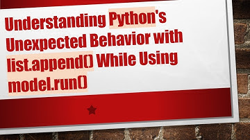 Understanding Python
