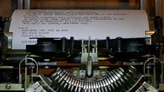 Apollo 11 Moon Landing - Teletype Printing Test