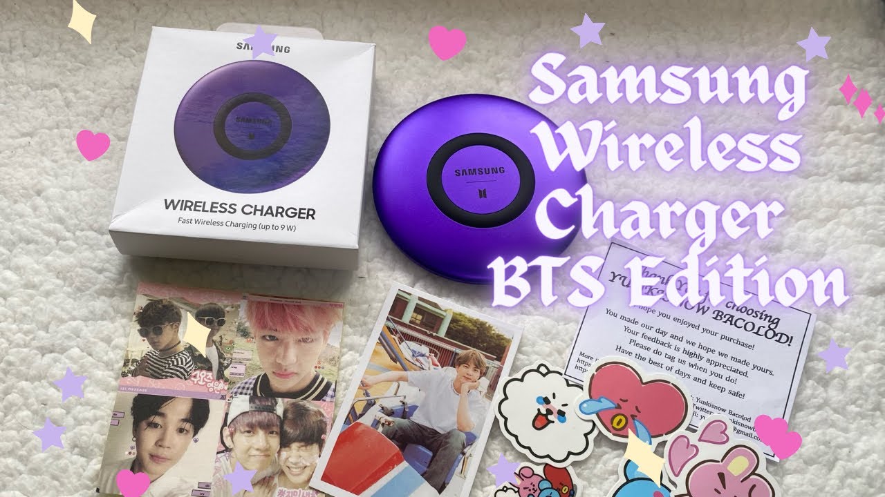 SAMSUNG WIRELESS CHARGER BTS EDITION [UNBOXING FROM SHOPEE]
