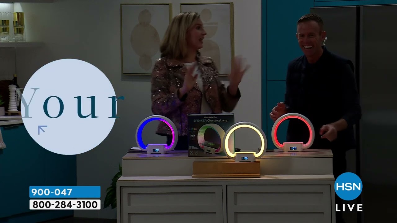 B+H MultiColor Smart Speaker, Wireless Charging Lamp   C...