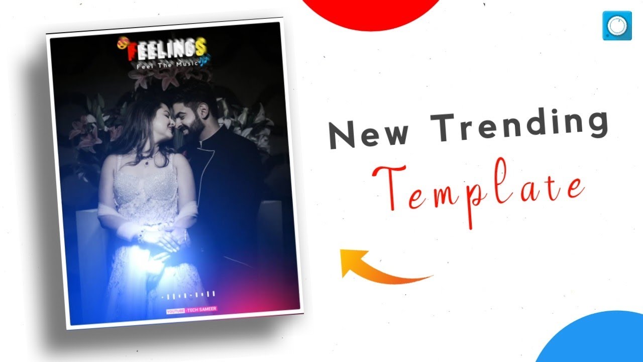 New Trending Portrait Size Template Editing Tutorial Tech Sameer🔥New Template Download Now