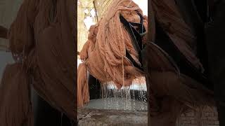 The art of dyeing yarn #rugs #interiordesign #yarn #dyeing