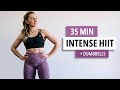 35 MIN INTENSE HIIT Workout with Dumbbells [CARDIO X POWER - Day 15]