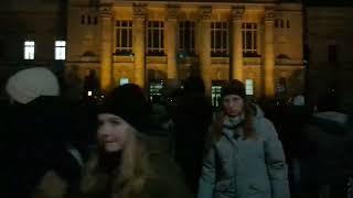 Leipzig, Germany protest