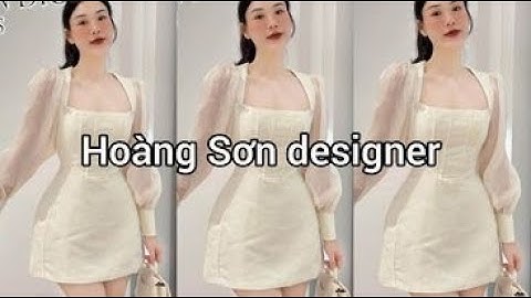 Dạy cắt may hướng dẫn cách cắt đầm cổ vát thân bổ mảnh tay nhún theo mẫu | Hoàng Sơn designer