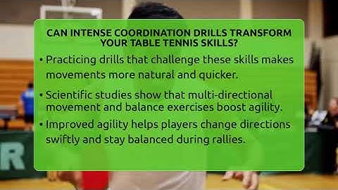 Can Intense Coordination Drills Transform Your Table Tennis Skills? - Ping Pong Prodigy