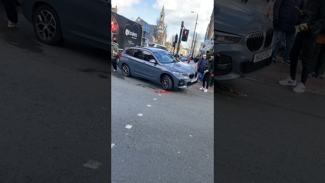 Car crash this afternoon in London Bethnal