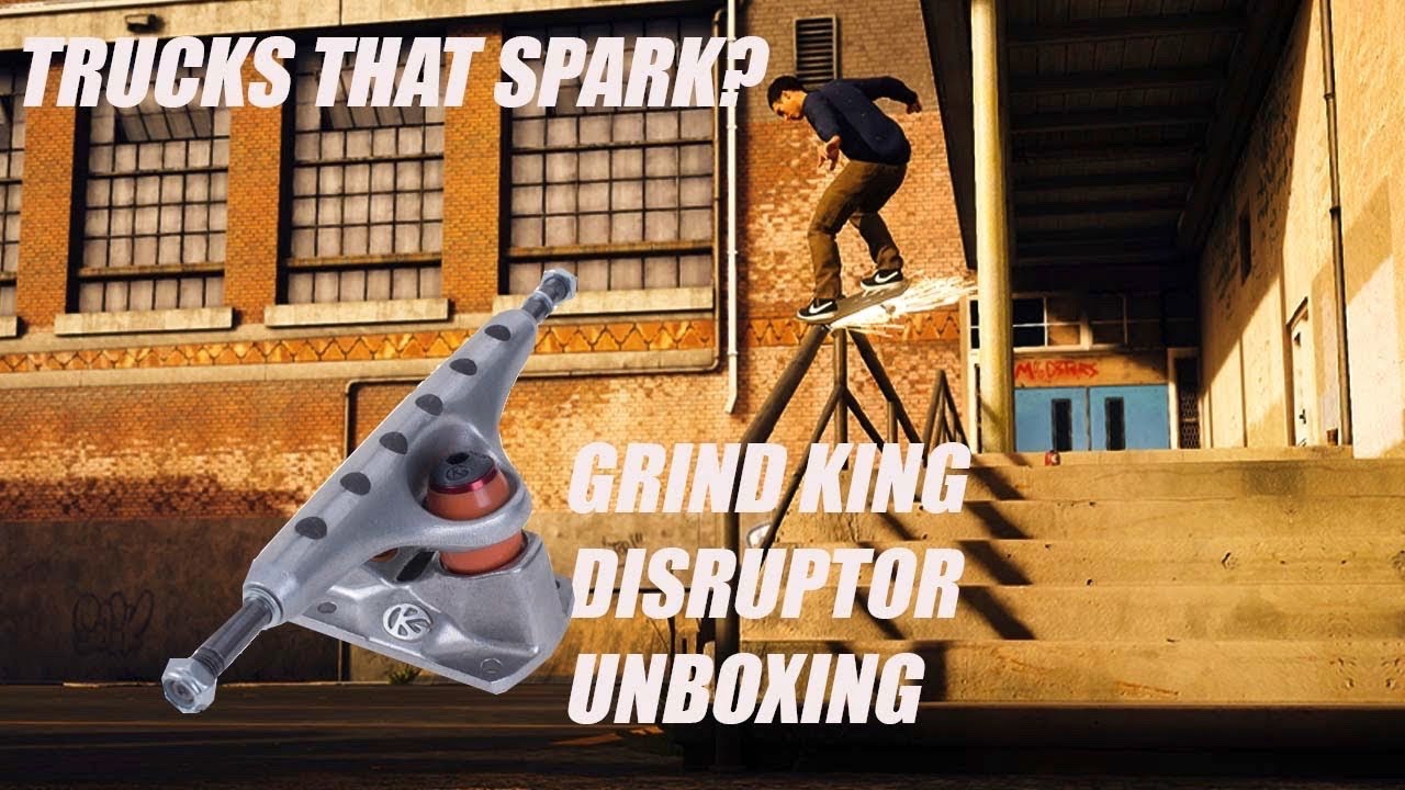 GRIND KING DISRUPTOR TRUCK UNBOXING!!!! YouTube