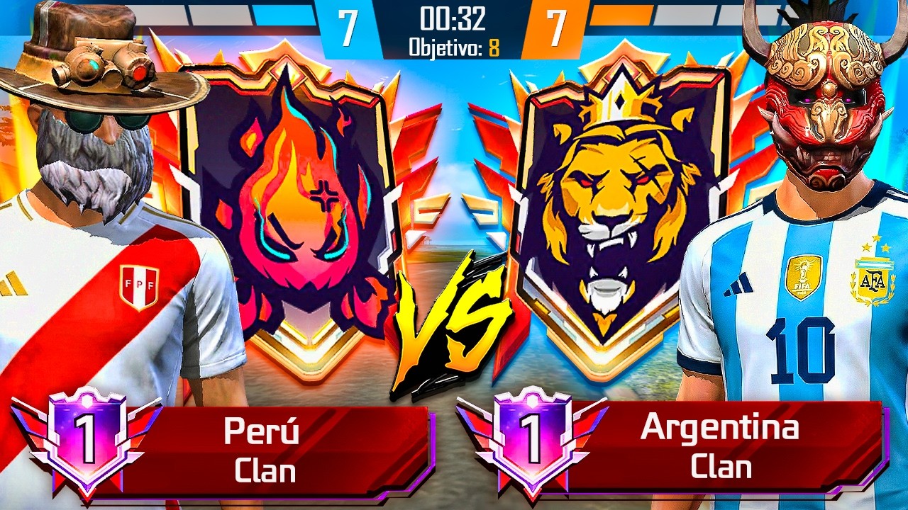 TOP 1 PERÚ 🇵🇪 vs 🇦🇷 TOP 1 ARGENTINA ¿Que País creen que Ganará? ☠️ Free Fire