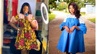 Classy #AnkaraMaternity Dresses || #Pregnant Free Dresses || Easy Breezy Dresses.