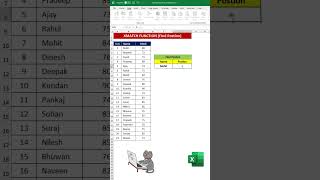 Xmatch Function in Excel. #excel #shortfeed #tranding #viral