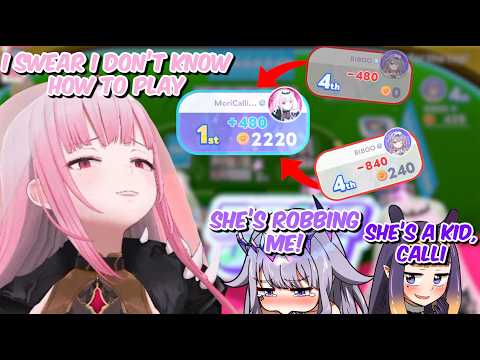 Mori "I don't know how to play Pokajan" Calliope nuke Biboo's whole money【HololiveEN】
