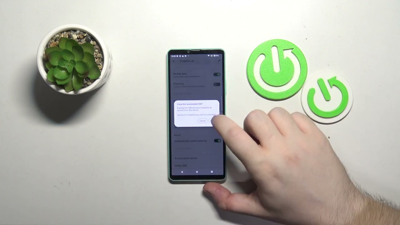 How to Remove an eSIM on SONY Xperia 10 IV Phone