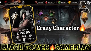 Marksman Kung Jin Multiple Equipment Setup Klash Tower Gameplay Amazing Basic Hit Character