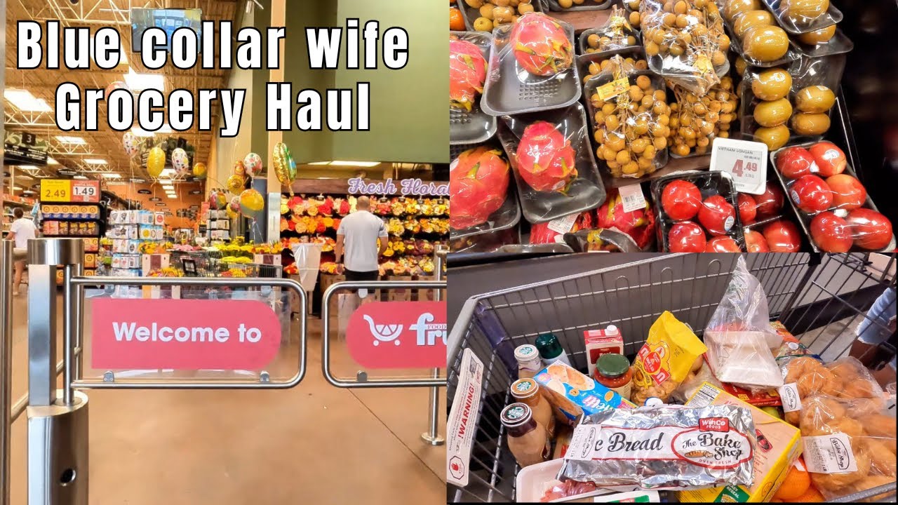 Weekly grocery haul as a blue collar wife living in Arizona 