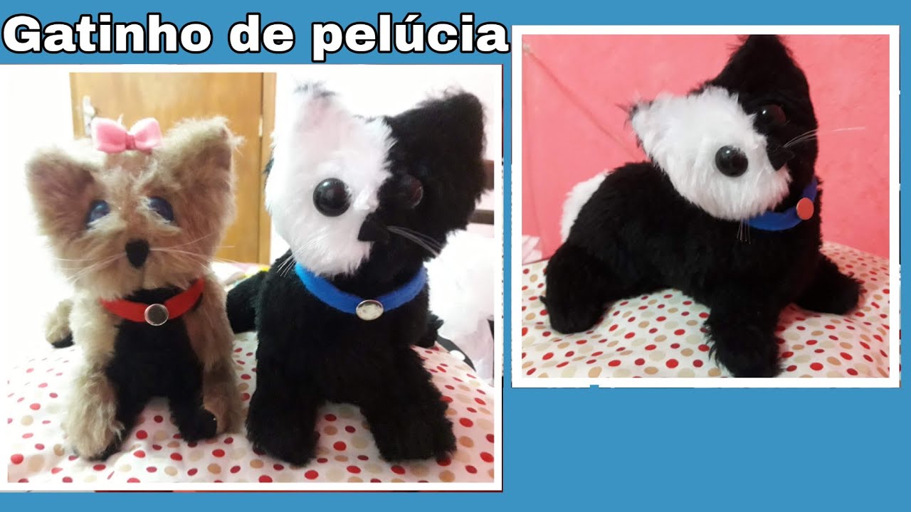 Como fazer - Gato de pelúcia