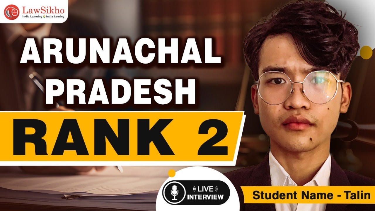 Live interview session with Talin Rank 2 Arunachal Pradesh Judiciary Examination 