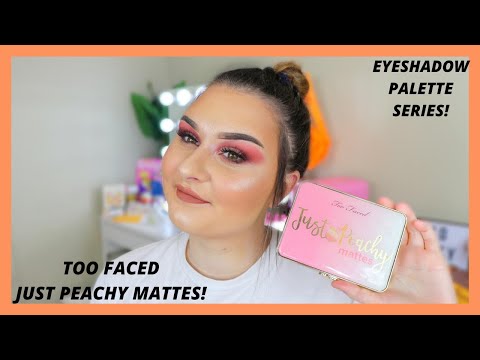 TOO FACED JUST PEACHY MATTES! Eyeshadow palette series #12 | SoJo Beauty