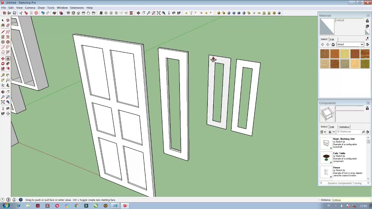 Tutorial SketchUp Membuat  pintu dan jendela  3D YouTube