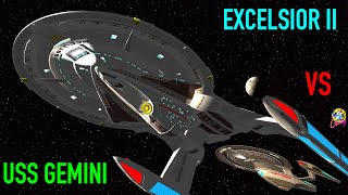 Viewer Request - USS Gemini VS USS Excelsior II - Both Ways - Star Trek Starship Battles