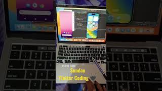 Flutter App Coding #shorts #short #flutter #reels #macbook #ui #ios