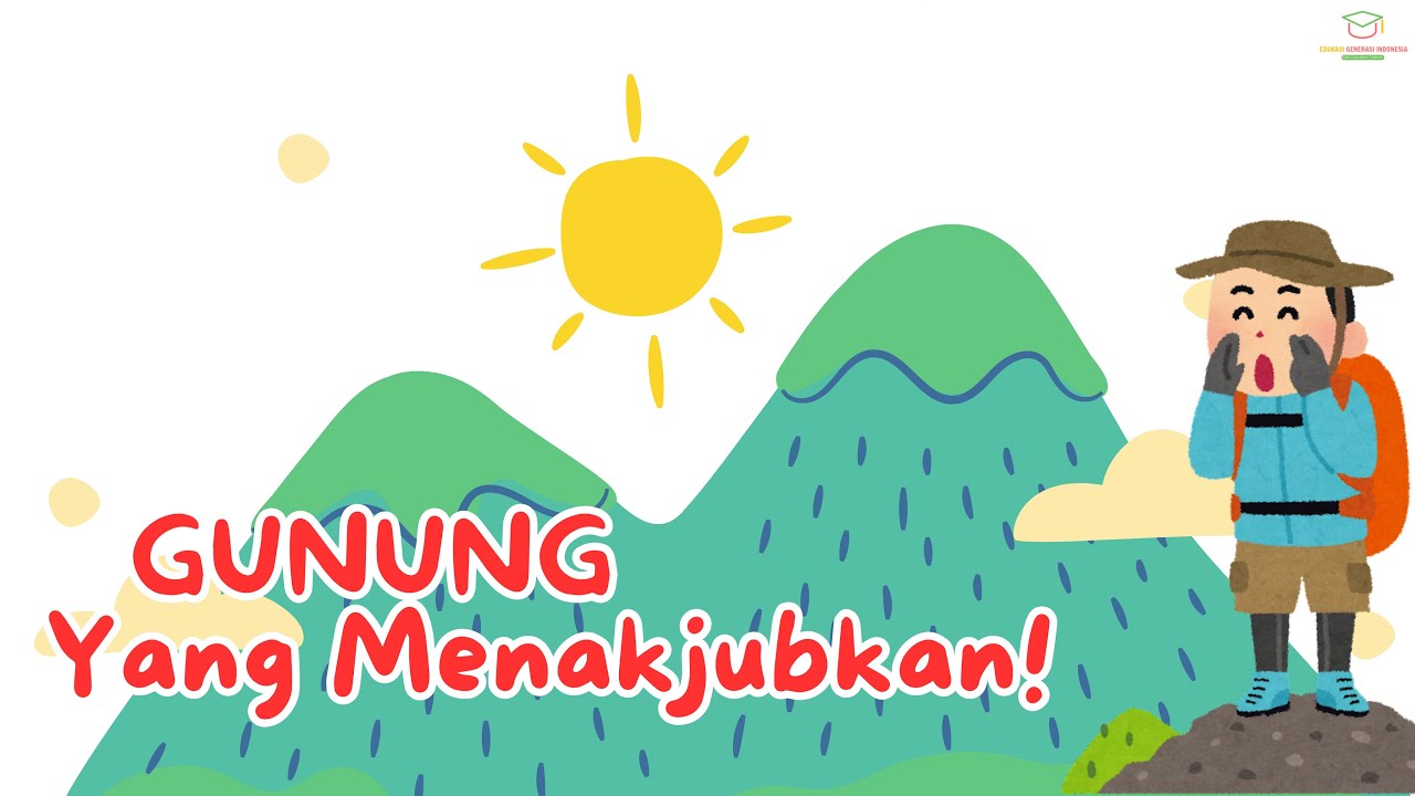 Mengenal Gunung - Edukasi Generasi Indonesia #edukasianak #anakanak