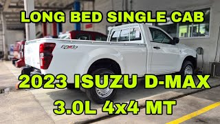 2023 ISUZU D-MAX 3.0L 4x4 MT LONG BED SINGLE CAB