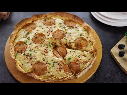 Tortilla Pepperoni Tart