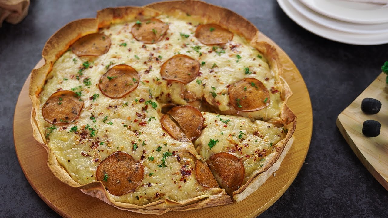 Tortilla Pepperoni Tart Recipe By SooperChef