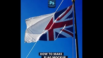 Fastest way to make flag mockup in Photoshop