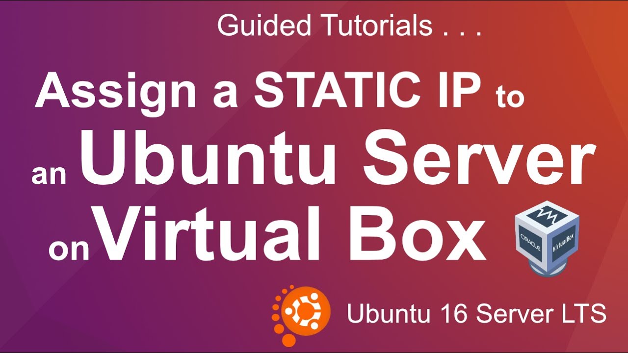 assign static ip in virtualbox