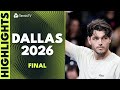 Taylor Fritz Vs Ben Shelton For The Title Dallas 2026 Final Highlights